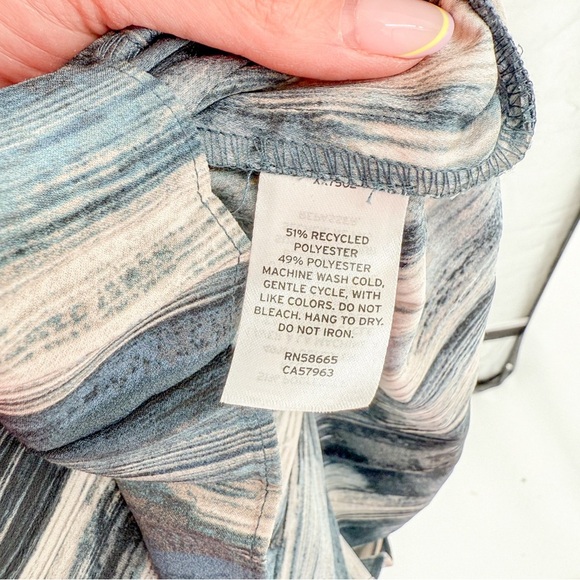 Nordstrom Blue A-Line Puff Sleeve Dress - Picture 6 of 6